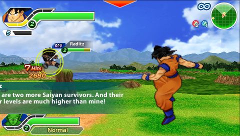 Screenshot de Dragon Ball Z: Tenkaichi Tag Team (ESP)