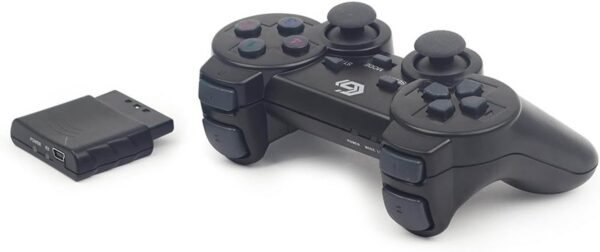 Mando Inalámbrico Negro Gembird PS2 para PlayStation 2, edición PAL EUR, nuevo