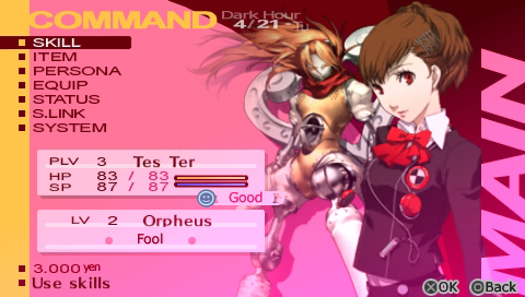 Screenshot de Shin Megami Tensei: Persona 3 (ESP) (Disco)