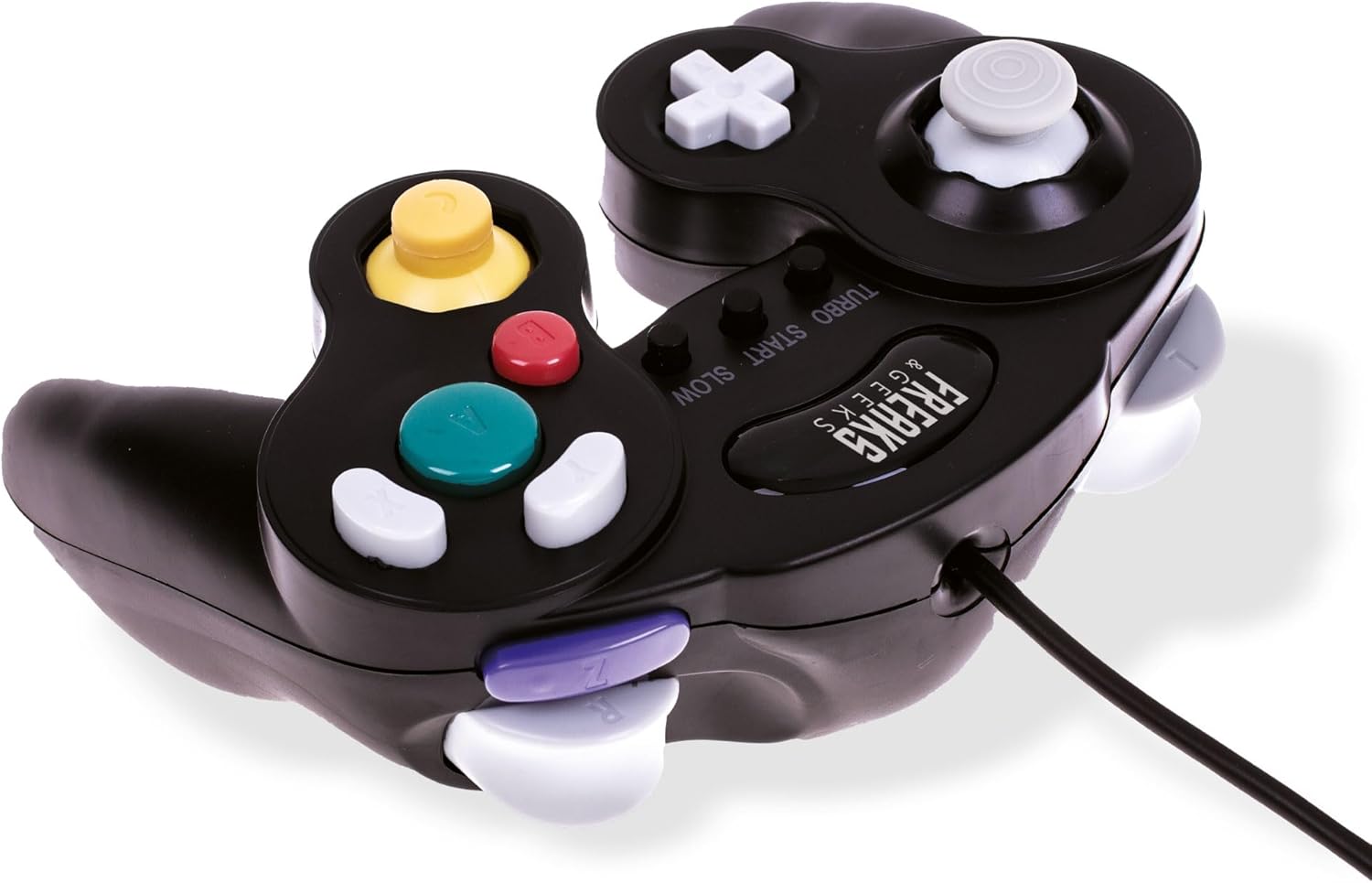 Mando Game Cube / Wii Negro (Freaks and Geeks) para Nintendo GameCube, edición PAL EUR, nuevo