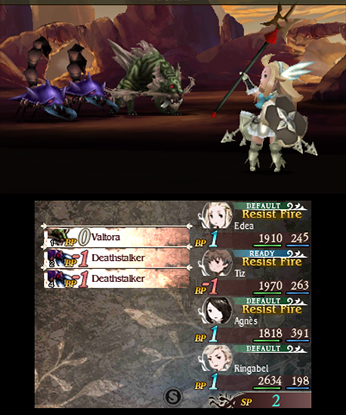 Screenshot de Bravely Default (ESP)