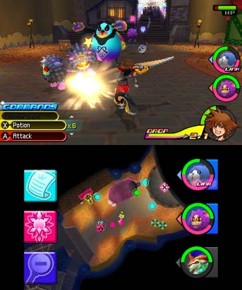 Screenshot de Kingdom Hearts 3D: Dream Drop Distance (ESP)