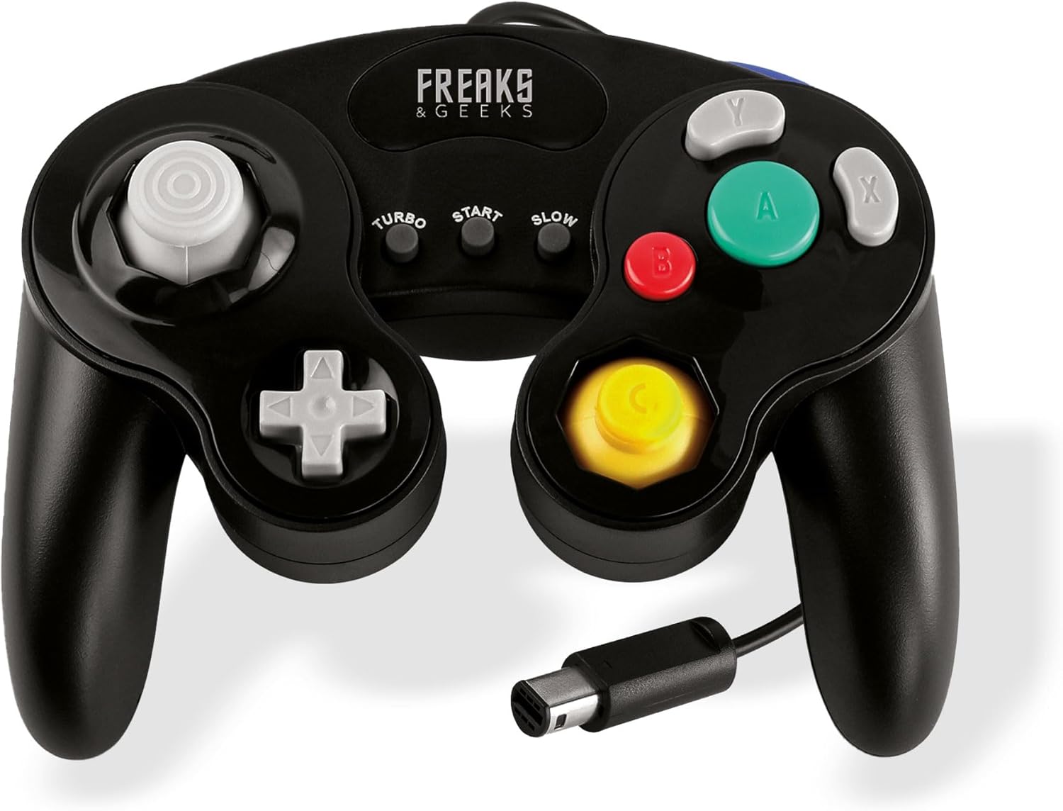 Mando Game Cube / Wii Negro (Freaks and Geeks) para Nintendo GameCube, edición PAL EUR, nuevo