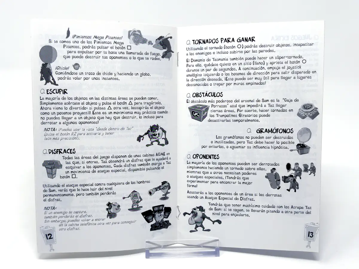 Taz: Wanted (ESP) (Manual) para PlayStation 2, edición PAL España, de segunda mano