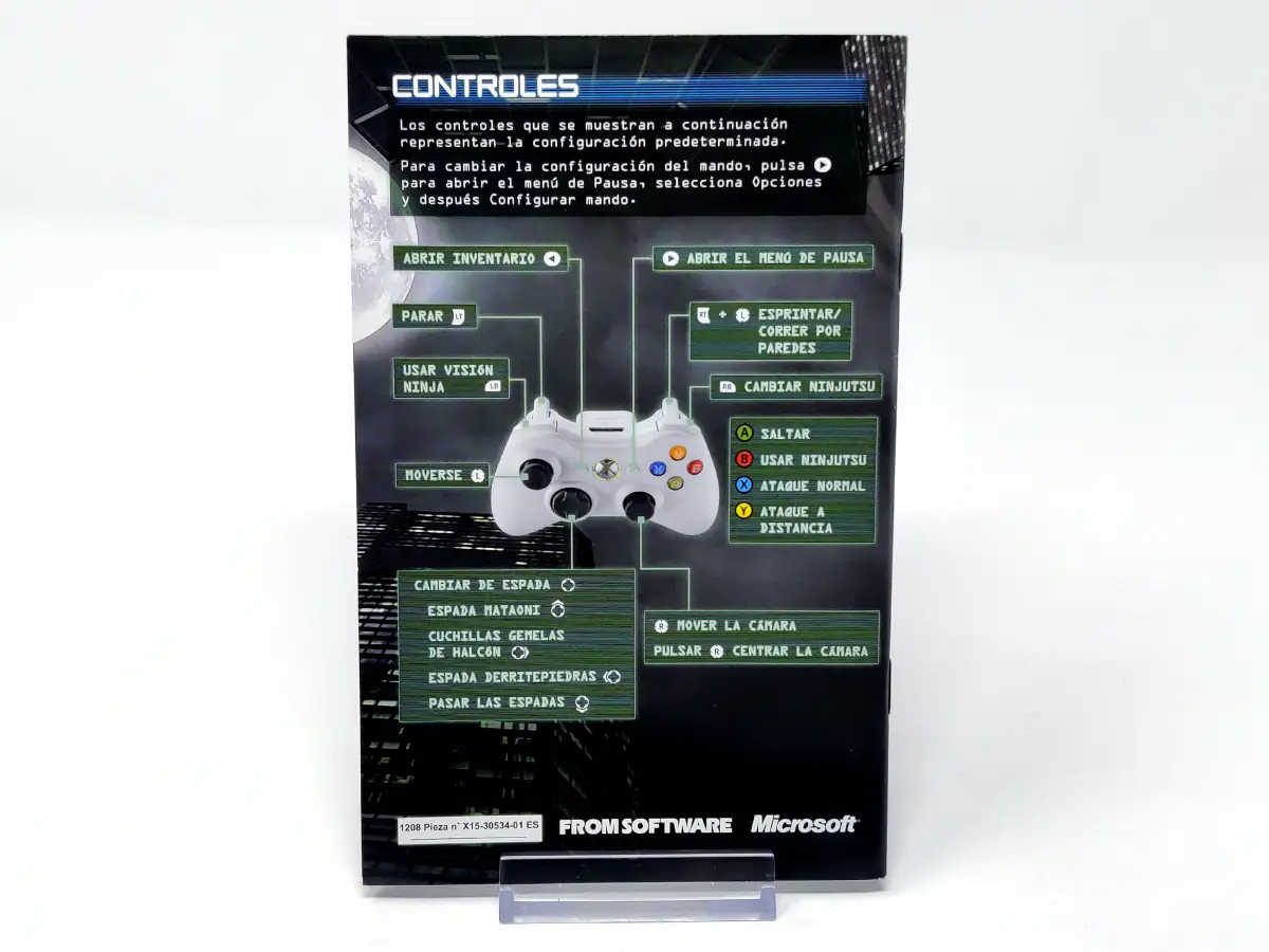 Ninja Blade (ESP) (Manual) para XBOX 360, edición PAL España, de segunda mano