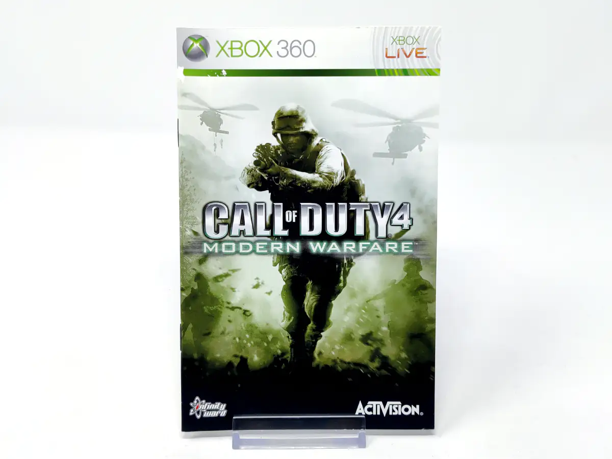 Call of Duty 4: Modern Warfare (ESP) (Manual) para XBOX 360, edición PAL España, de segunda mano