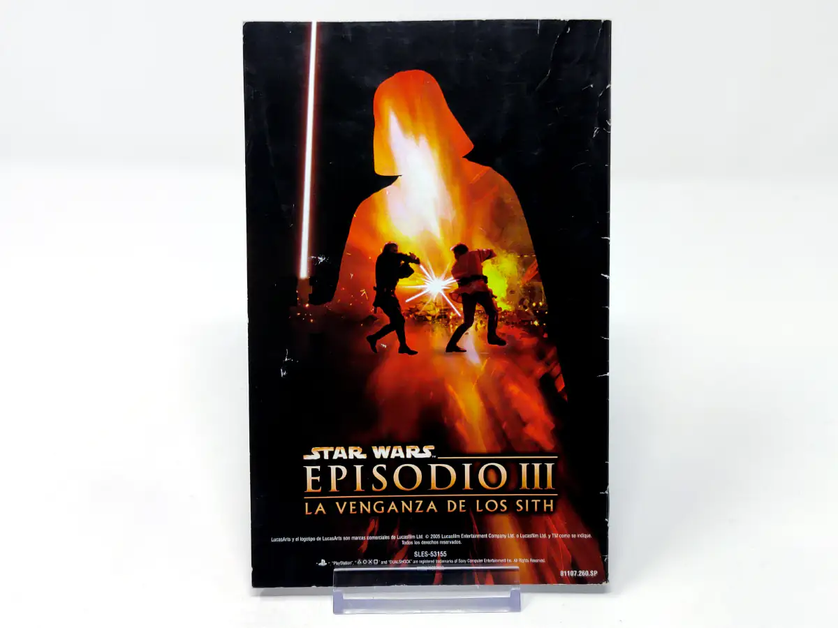 Star Wars: Episodio III - La Venganza de los Sith (ESP) (Manual) para PlayStation 2, edición PAL España, de segunda mano