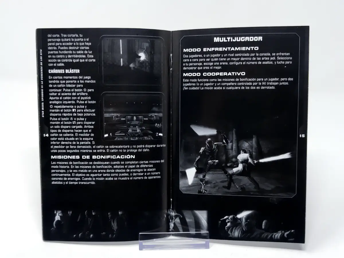 Star Wars: Episodio III - La Venganza de los Sith (ESP) (Manual) para PlayStation 2, edición PAL España, de segunda mano