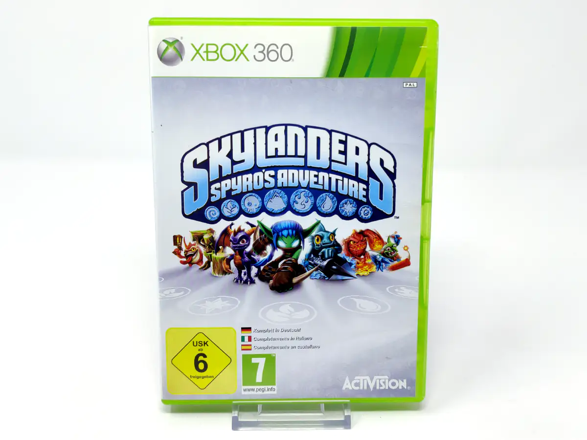 Portada de Skylanders Spyro's Adventure (ESP) (Rebajado) para XBOX 360, edición PAL España, de segunda mano