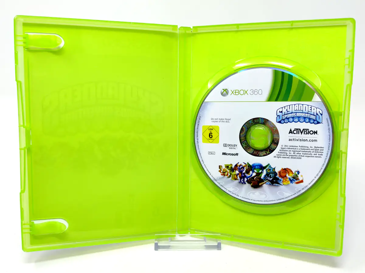 Interior del juego Skylanders Spyro's Adventure (ESP) (Rebajado) para XBOX 360 con disco y manual