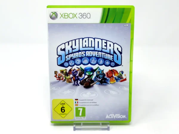 Portada de Skylanders Spyro's Adventure (ESP) para XBOX 360, edición PAL España, de segunda mano