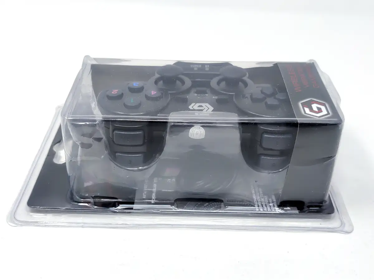 Mando Inalámbrico Negro Gembird PS2 para PlayStation 2, edición PAL EUR, nuevo