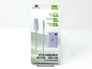 Kit de Carga Xbox360 Blanco: Batería + Cable USB (Freaks and Geeks)