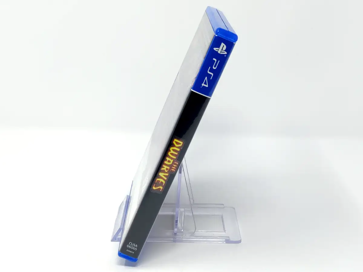 Lateral de la caja de The Dwarves (ESP) para PlayStation 4