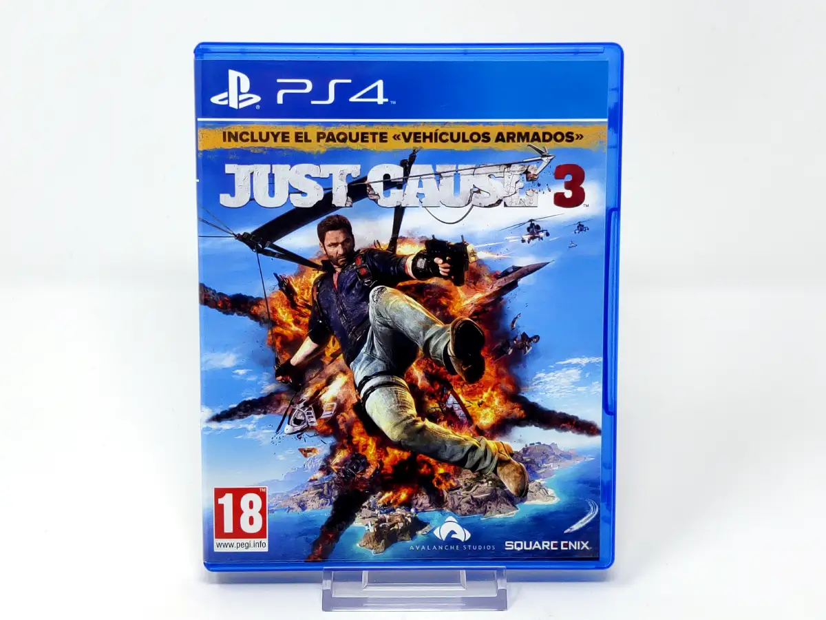 Portada de Just Cause 3 (Vehículos Armados) (ESP) para PlayStation 4, edición PAL España, de segunda mano