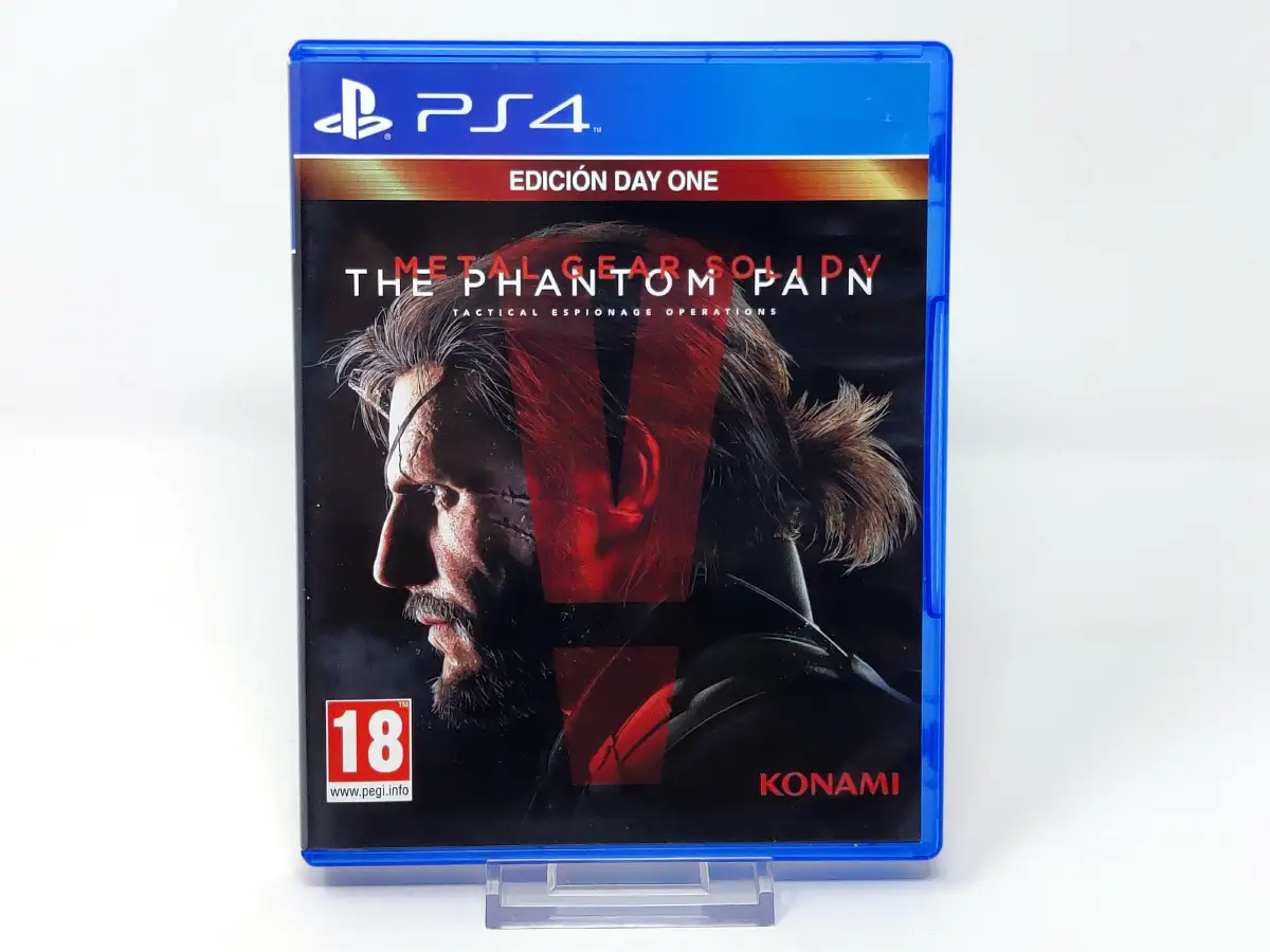 Portada de Metal Gear Solid V: The Phantom Pain (ESP) para PlayStation 4, edición PAL España, de segunda mano