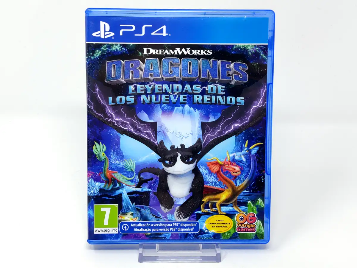 Portada de Dragones: Leyendas de los Nueve Reinos (ESP) para PlayStation 4, edición PAL España, de segunda mano