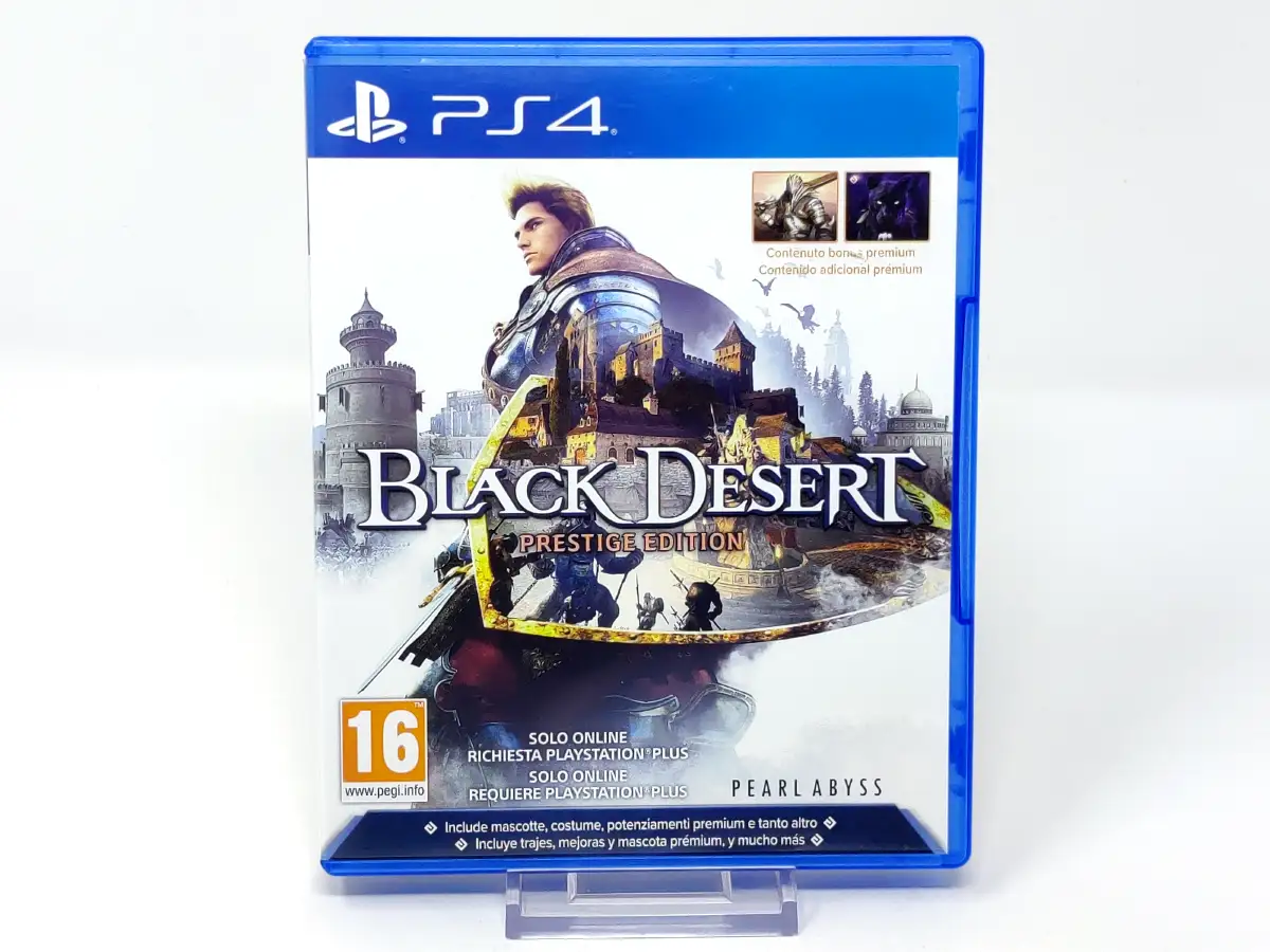 Portada de Black Desert (Prestige Edition) (ESP) para PlayStation 4, edición PAL España, de segunda mano