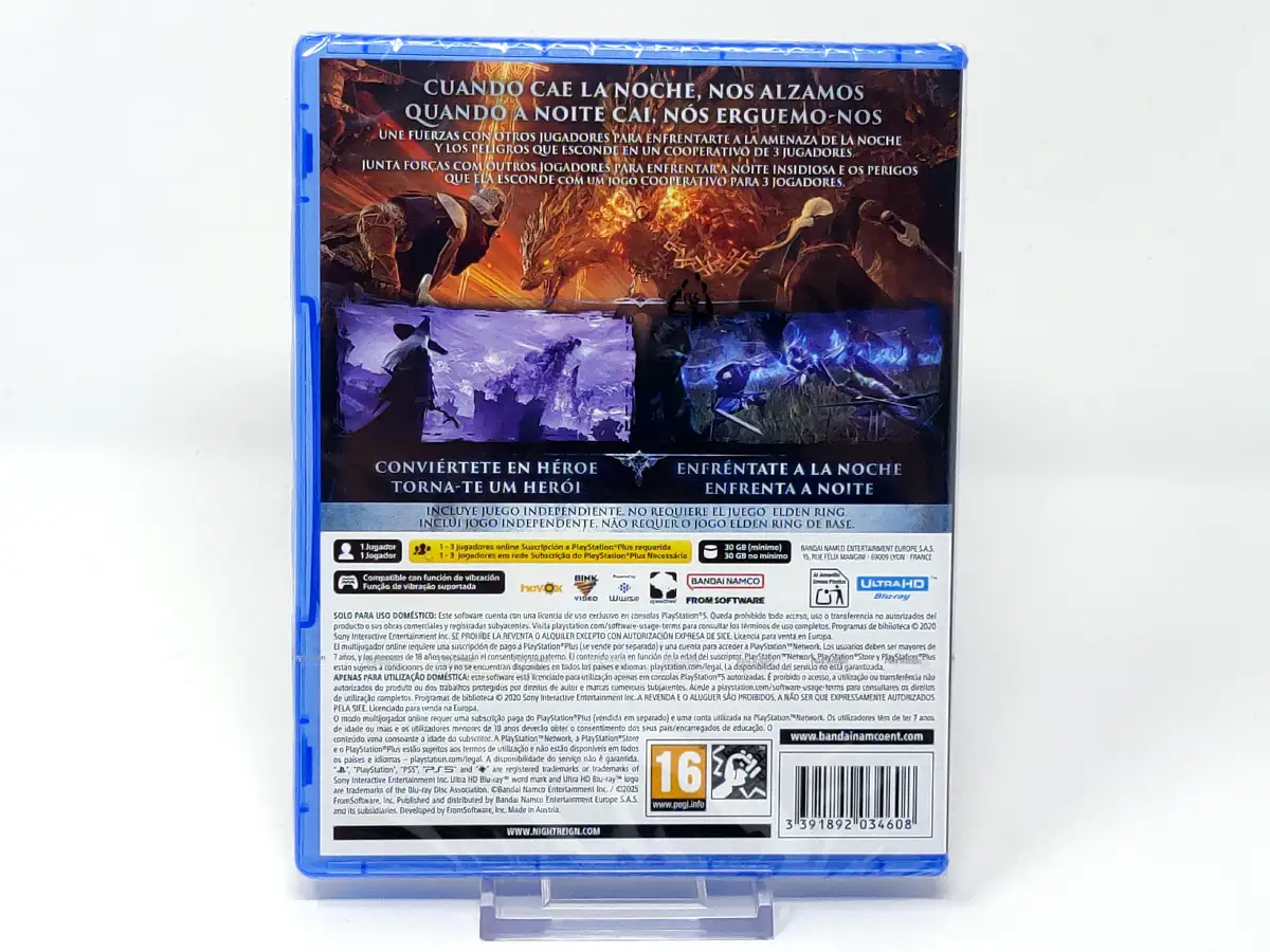 Parte trasera de Elden Ring Nightreign (ESP) (Precintado) para PlayStation 5, edición PAL España