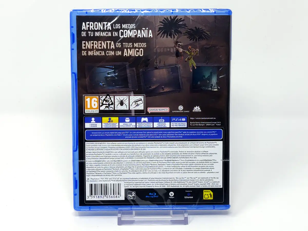 Parte trasera de Little Nightmares III (ESP) (Precintado) para PlayStation 4, edición PAL España