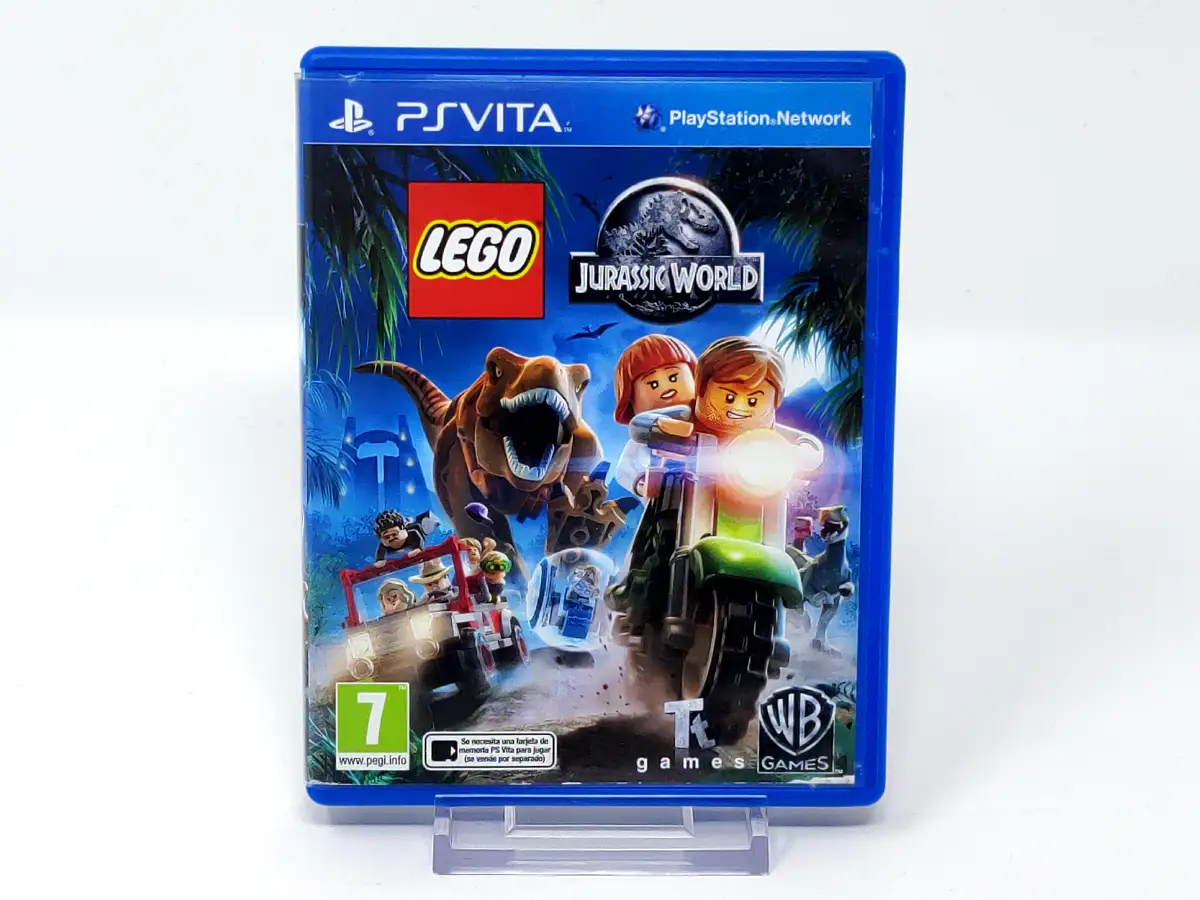 Portada de LEGO Jurassic World (ESP) para PS Vita, edición PAL España, de segunda mano