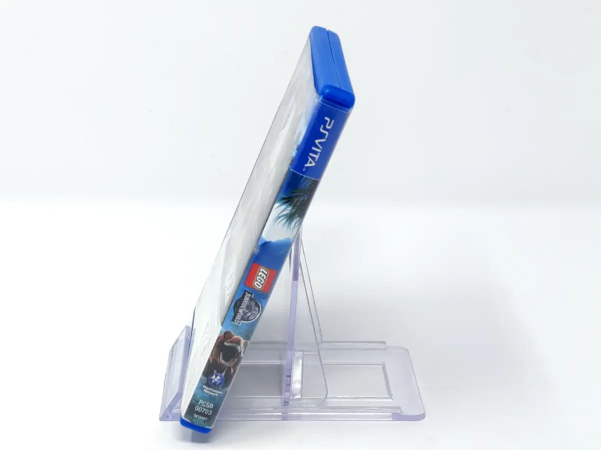 Lateral de la caja de LEGO Jurassic World (ESP) para PS Vita