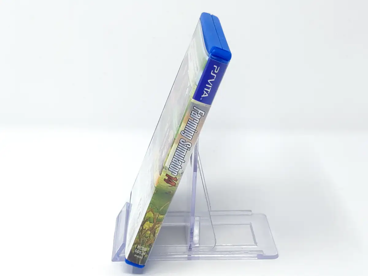 Lateral de la caja de Farming Simulator 14 (ESP) para PS Vita