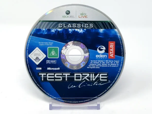 Test Drive Unlimited (ESP) (Classics) (Disco) para XBOX 360, edición PAL España, de segunda mano