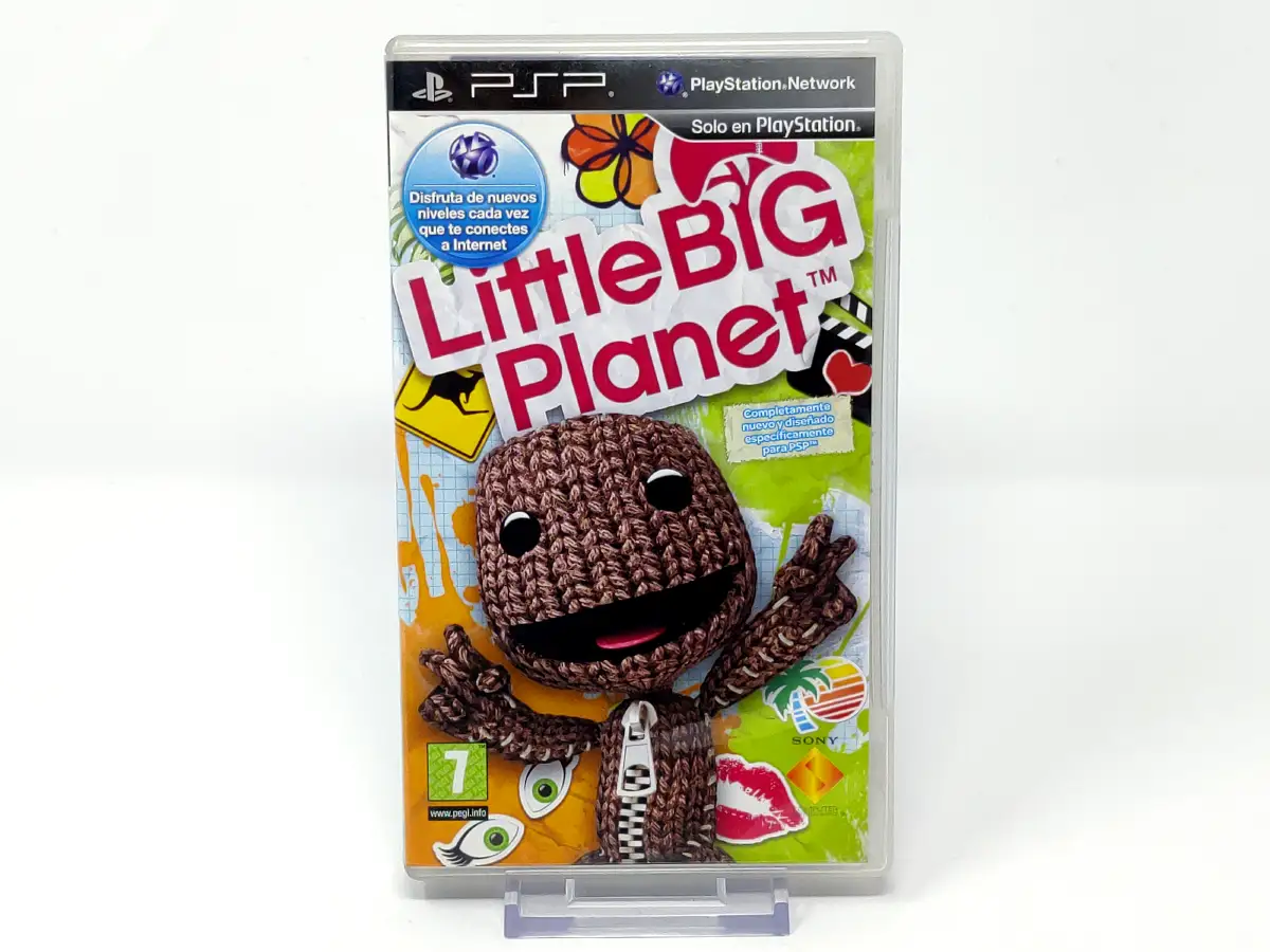 Portada de LittleBigPlanet (ESP) para PSP, edición PAL España, de segunda mano