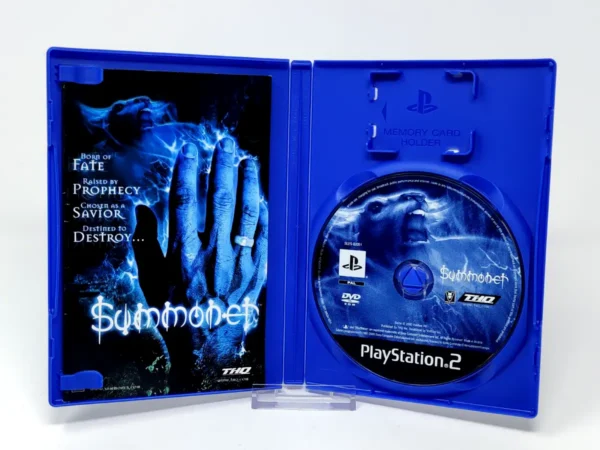 Interior del juego Summoner (ESP) para PlayStation 2 con disco y manual