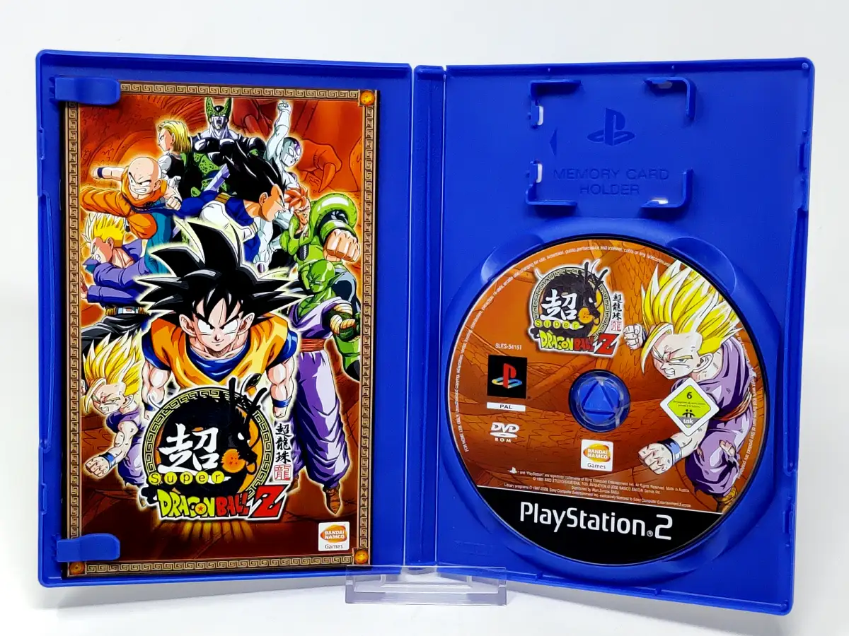 Interior del juego Super Dragon Ball Z (ESP) para PlayStation 2 con disco y manual
