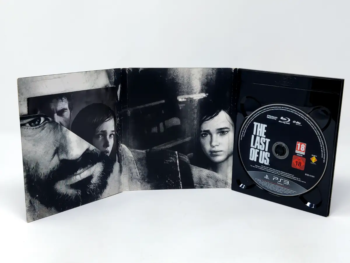 Interior del juego The Last Of Us (Joel Edition) (ESP) para PlayStation 3 con disco y manual