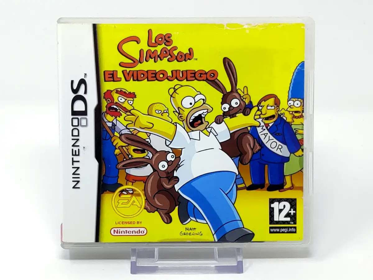 Portada de Los Simpson: El Videojuego (ESP) (Rebajado) para Nintendo DS, edición PAL España, de segunda mano