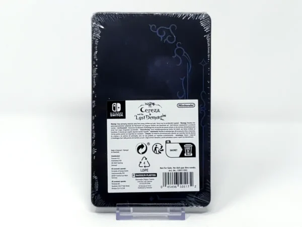 Parte trasera de Bayonetta Origins: Cereza and the Lost Demon (EUR) (Solo Steelbook) para Nintendo Switch, edición PAL EUR
