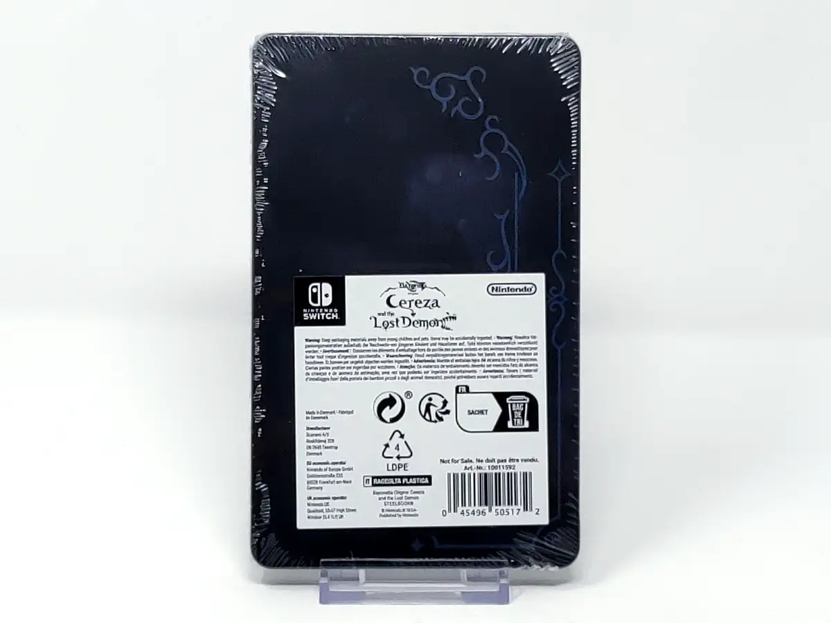 Parte trasera de Bayonetta Origins: Cereza and the Lost Demon (EUR) (Steelbook) para Nintendo Switch, edición PAL EUR