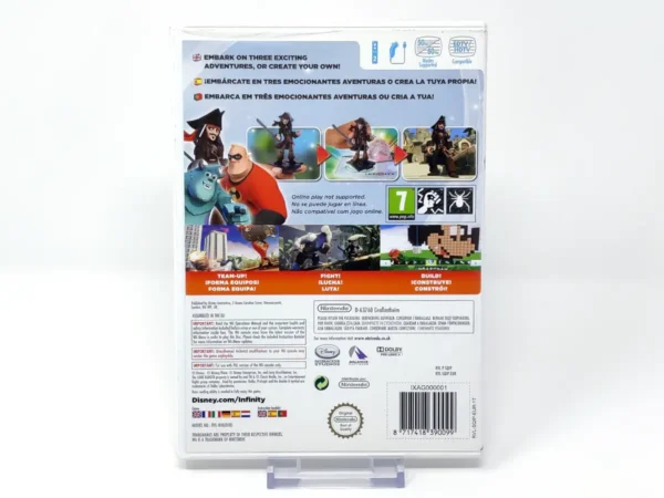 Parte trasera de Disney Infinity (ESP) para Nintendo Wii, edición PAL España