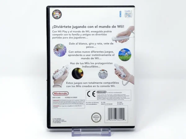 Parte trasera de Wii Play (ESP) (v2) (Rebajado) para Nintendo Wii, edición PAL España