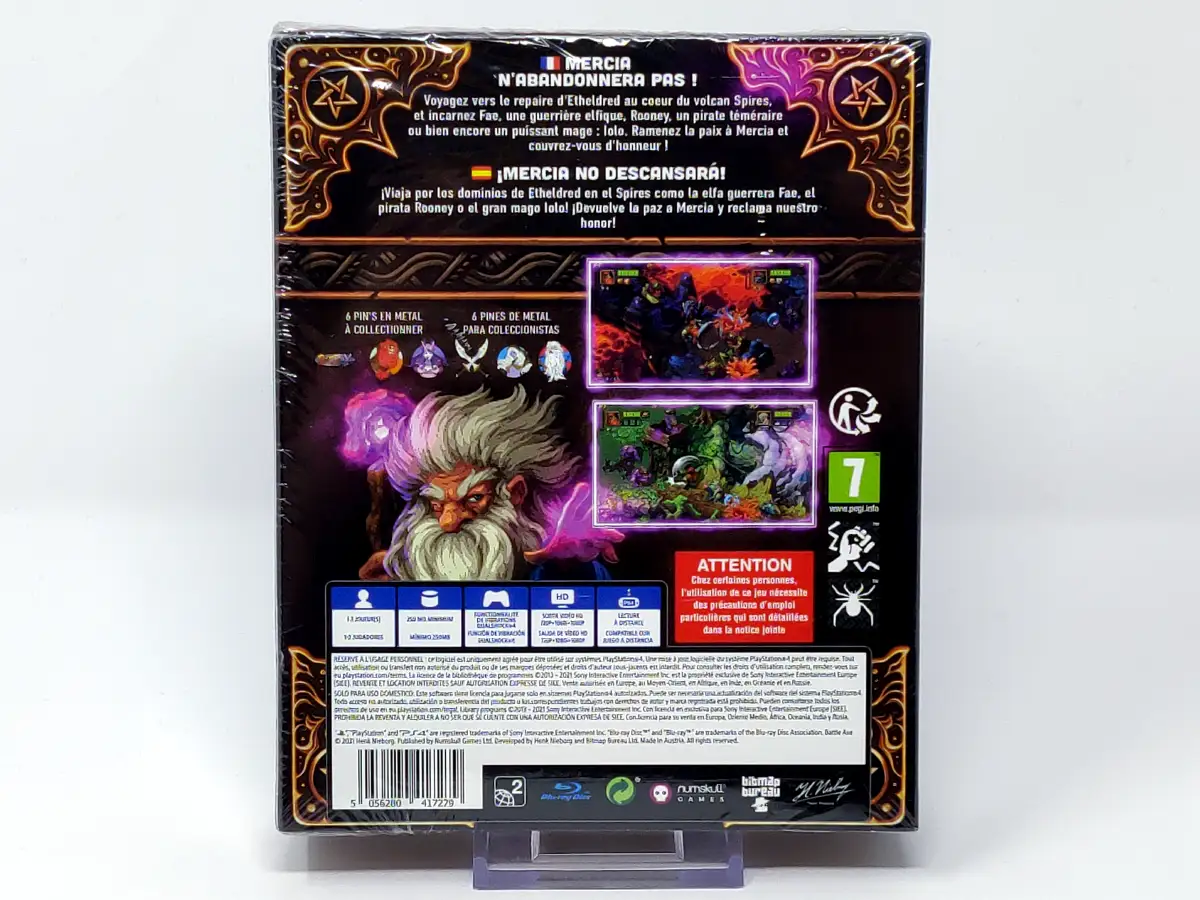 Parte trasera de Battle Axe (Badge Edition) (ESP) (Precintado) para PlayStation 4, edición PAL España