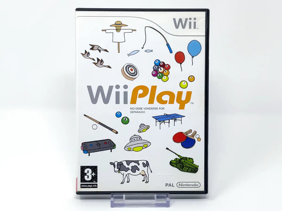 Portada de Wii Play (ESP) (v1) (Rebajado) para Nintendo Wii, edición PAL España, de segunda mano