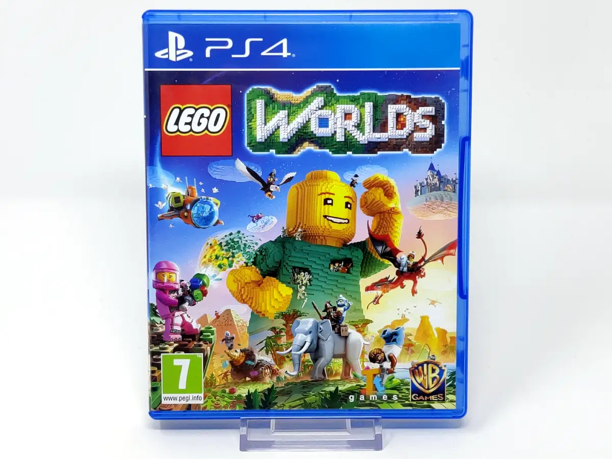 Portada de LEGO Worlds (ESP) para PlayStation 4, edición PAL España, de segunda mano