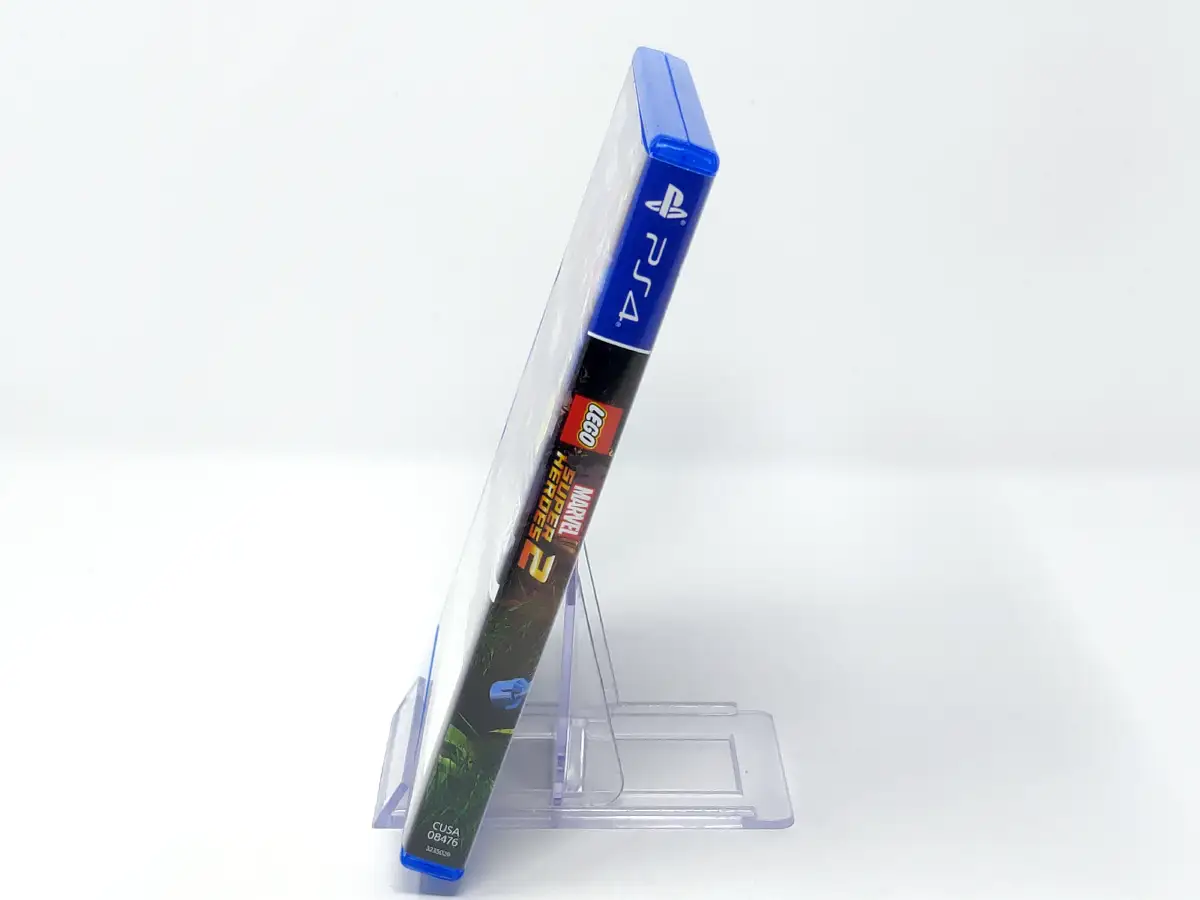 Lateral de la caja de LEGO Marvel Super Heroes 2 (ESP) para PlayStation 4