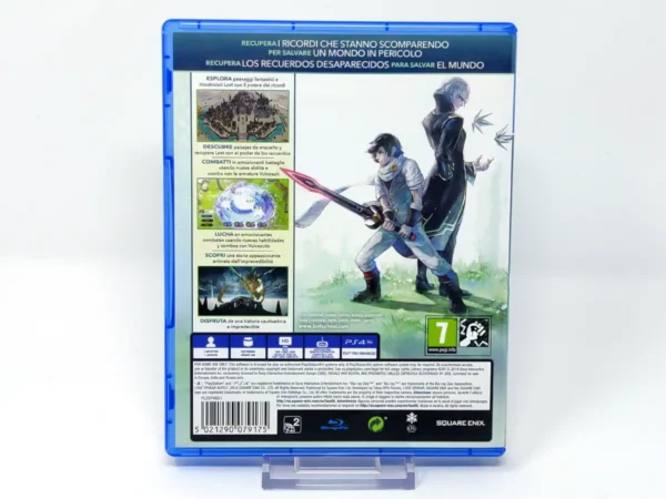 Parte trasera de Lost Sphear (ESP) para PlayStation 4, edición PAL España