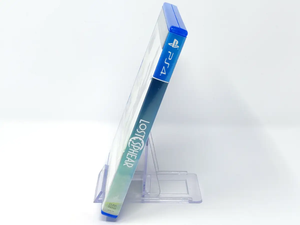 Lateral de la caja de Lost Sphear (ESP) para PlayStation 4