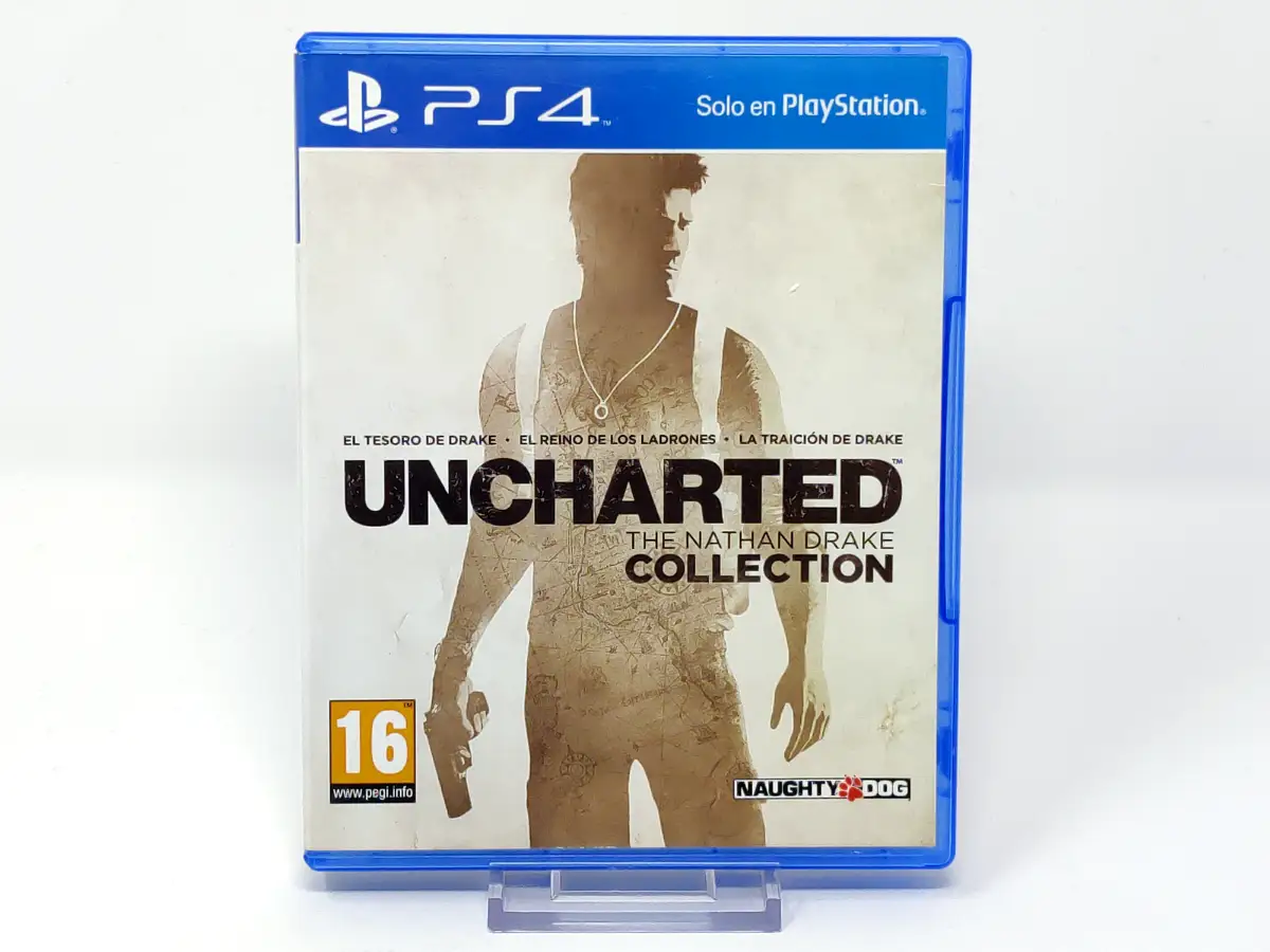 Portada de Uncharted: The Nathan Drake Collection (ESP) para PlayStation 4, edición PAL España, de segunda mano