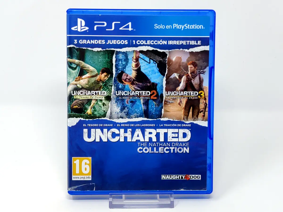 Portada de Uncharted: The Nathan Drake Collection (ESP) (v2) para PlayStation 4, edición PAL España, de segunda mano