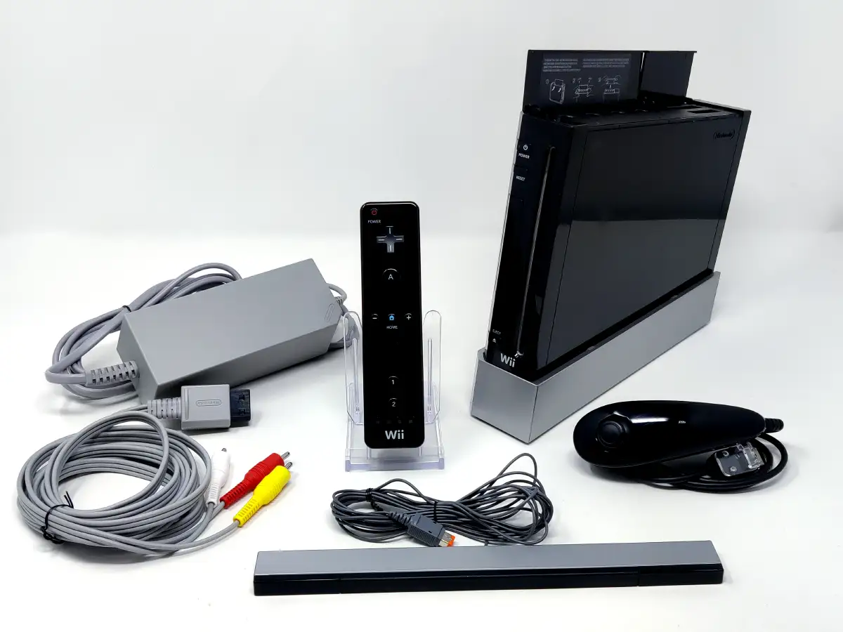 Nintendo Wii Negra (Consola) (RVL-001) (EUR) para Nintendo Wii, edición PAL EUR, de segunda mano