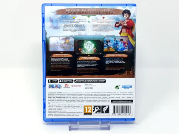 Parte trasera de One Piece: Odyssey (ESP) para PlayStation 5, edición PAL España
