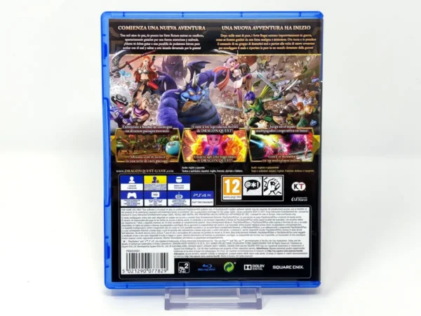 Parte trasera de Dragon Quest Heroes II (ESP) para PlayStation 4, edición PAL España