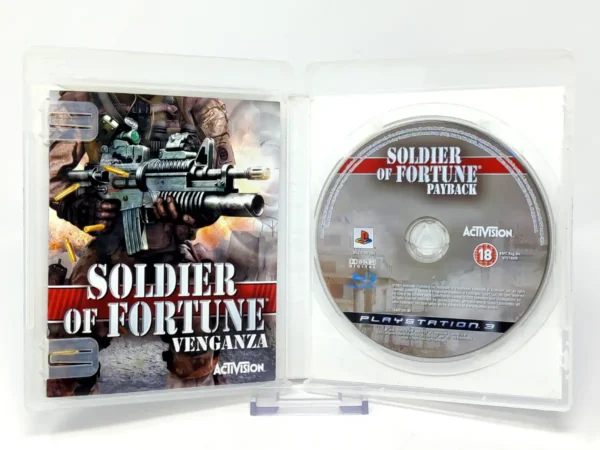Interior del juego Soldier of Fortune: Venganza (ESP) para PlayStation 3 con disco y manual