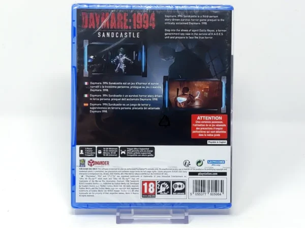 Parte trasera de Daymare 1994: Sandcastle (ESP) (Precintado) para PlayStation 5, edición PAL España